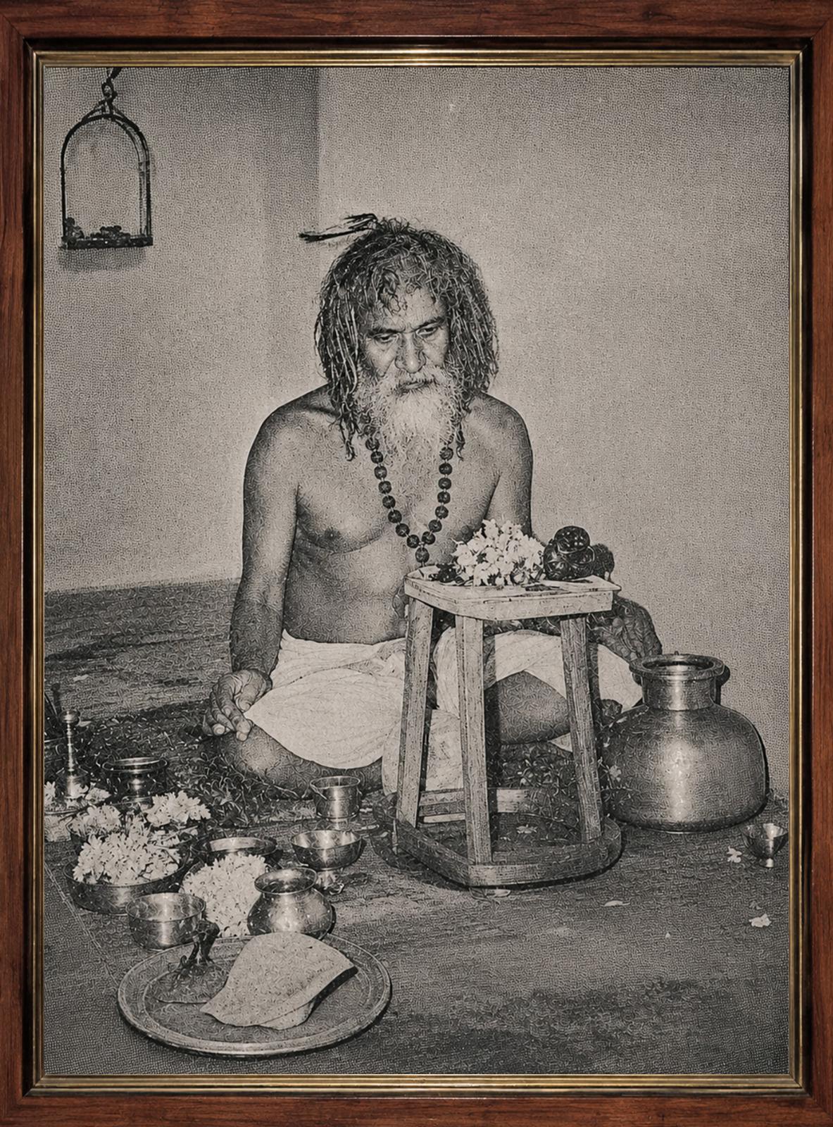 Archival portrait of Brahmleen Pt. Vijay Prakash Sharma ji