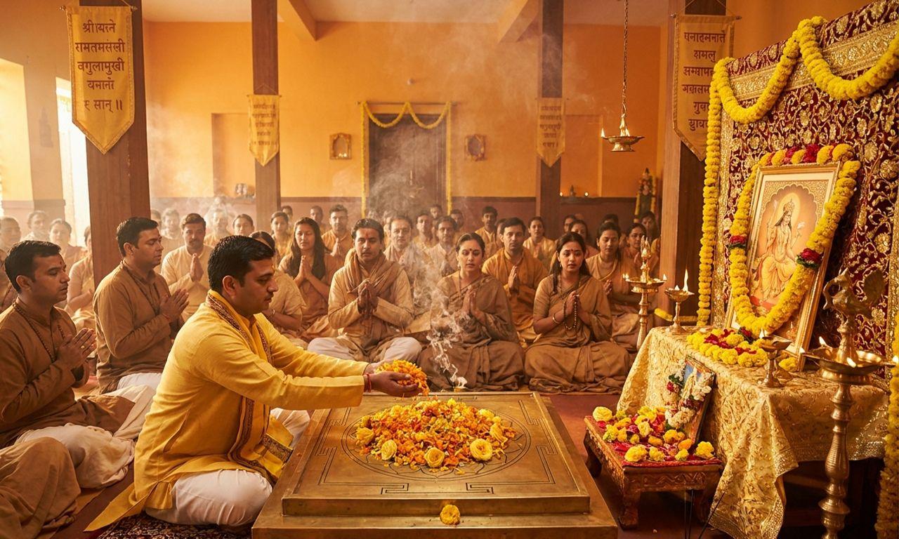 What It Feels Like to Chant the 108 Names of Baglamukhi in a Live Ceremony